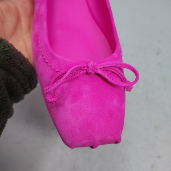 Christian Louboutin Pink Mamadrague Square Toe Ballet Flat Shoe - Picture 8 of 11